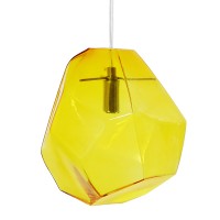 GLOBOSTAR® RINA 01308 Μοντέρνο Κρεμαστό Φωτιστικό Οροφής με Ντουί 1 x G9 AC 220-240V IP20 - Κίτρινο - Μ20 x Π20 x Υ20cm