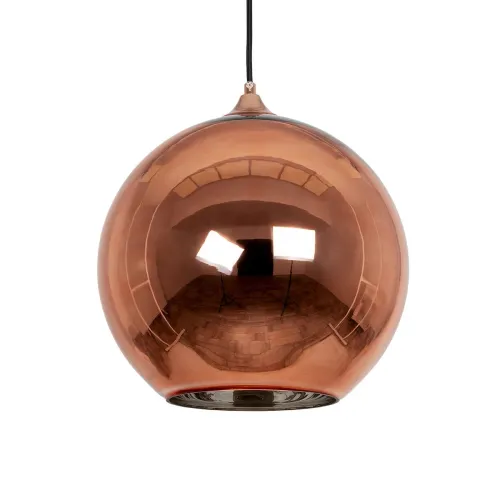GLOBOSTAR® INFINITA 01310 Μοντέρνο Κρεμαστό Φωτιστικό Οροφής με Ντουί 1 x E27 AC 220-240V IP20 - Χάλκινο - Μ30 x Π30 x Υ33cm