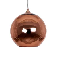 GLOBOSTAR® INFINITA 01310 Μοντέρνο Κρεμαστό Φωτιστικό Οροφής με Ντουί 1 x E27 AC 220-240V IP20 - Χάλκινο - Μ30 x Π30 x Υ27cm