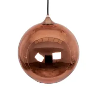 GLOBOSTAR® INFINITA 01310 Μοντέρνο Κρεμαστό Φωτιστικό Οροφής με Ντουί 1 x E27 AC 220-240V IP20 - Χάλκινο - Μ30 x Π30 x Υ27cm