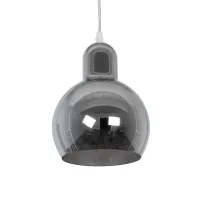 GLOBOSTAR® BOSSANOVA 01313 Μοντέρνο Κρεμαστό Φωτιστικό Οροφής με Ντουί 1 x E27 AC 220-240V IP20 - Γκρι - Μ18 x Π18 x Υ23cm