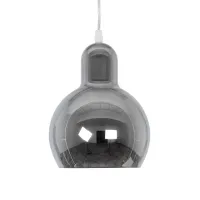 GLOBOSTAR® BOSSANOVA 01313 Μοντέρνο Κρεμαστό Φωτιστικό Οροφής με Ντουί 1 x E27 AC 220-240V IP20 - Γκρι - Μ18 x Π18 x Υ23cm