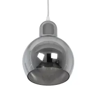 GLOBOSTAR® BOSSANOVA 01313 Μοντέρνο Κρεμαστό Φωτιστικό Οροφής με Ντουί 1 x E27 AC 220-240V IP20 - Γκρι - Μ18 x Π18 x Υ23cm