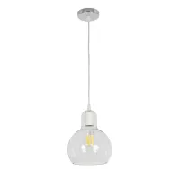 GLOBOSTAR® LUCREZIA 01314 Μοντέρνο Κρεμαστό Φωτιστικό Οροφής με Ντουί 1 x E27 AC 220-240V IP20 - Διάφανο - Μ18 x Π18 x Υ23cm
