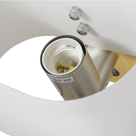 GloboStar® SUTTON 01316 Μοντέρνο Φωτιστικό Τοίχου Απλίκα Δίφωτο Ξύλινο με Λευκό Ματ Γυαλί και Βραχίονα με LED Μ15 x Π20 x Υ22.5cm