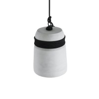 GLOBOSTAR® TRIBECA 01320 Μοντέρνο Κρεμαστό Φωτιστικό Οροφής με Ντουί 1 x E27 AC 220-240V IP20 - Γκρι & Μαύρο - Μ20 x Π20 x Υ26cm