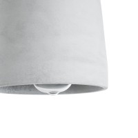 GLOBOSTAR® TRIBECA 01320 Μοντέρνο Κρεμαστό Φωτιστικό Οροφής με Ντουί 1 x E27 AC 220-240V IP20 - Γκρι & Μαύρο - Μ20 x Π20 x Υ26cm