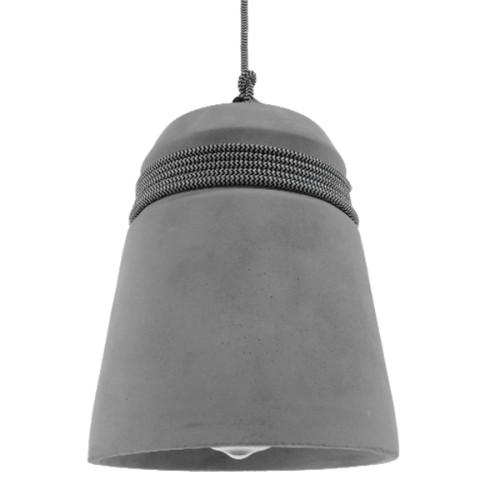 GLOBOSTAR® TRIBECA 01321 Μοντέρνο Κρεμαστό Φωτιστικό Οροφής με Ντουί 1 x E27 AC 220-240V IP20 - Γκρι - Μ20 x Π20 x Υ26cm