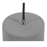 GLOBOSTAR® DURANT 01323 Μοντέρνο Κρεμαστό Φωτιστικό Οροφής με Ντουί 1 x E27 AC 220-240V IP20 - Γκρι & Χρυσό - Μ25 x Π25 x Υ31cm