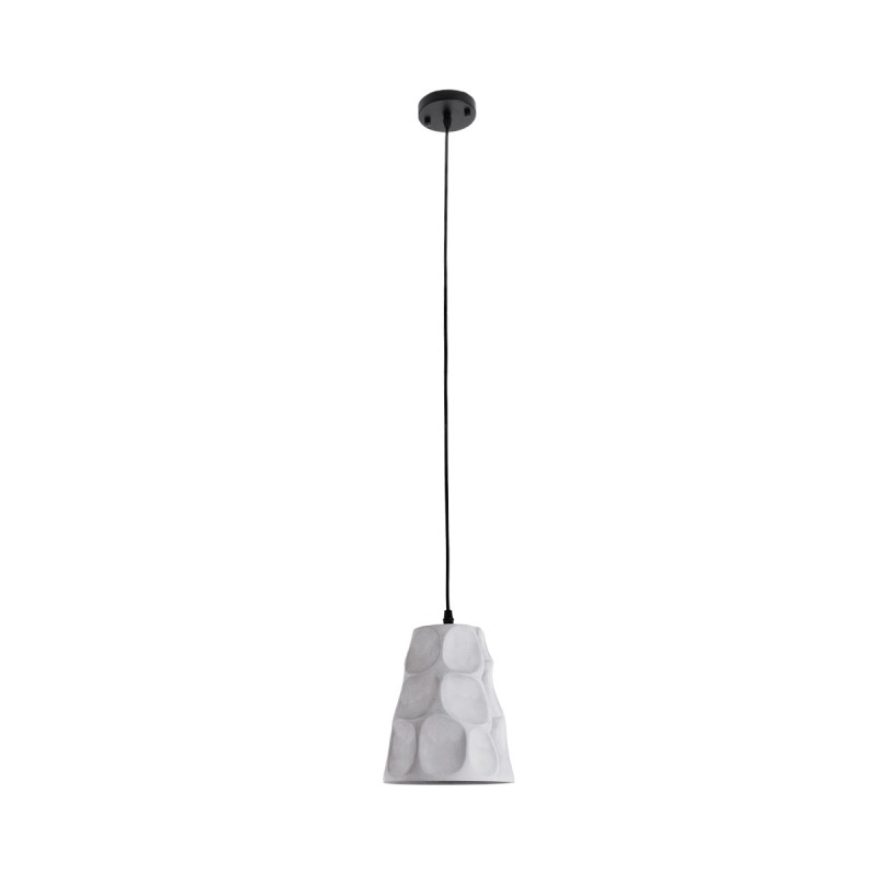 GLOBOSTAR® TRIBECA 01327 Μοντέρνο Κρεμαστό Φωτιστικό Οροφής με Ντουί 1 x E27 AC 220-240V IP20 - Γκρι - Μ18 x Π18 x Υ23cm