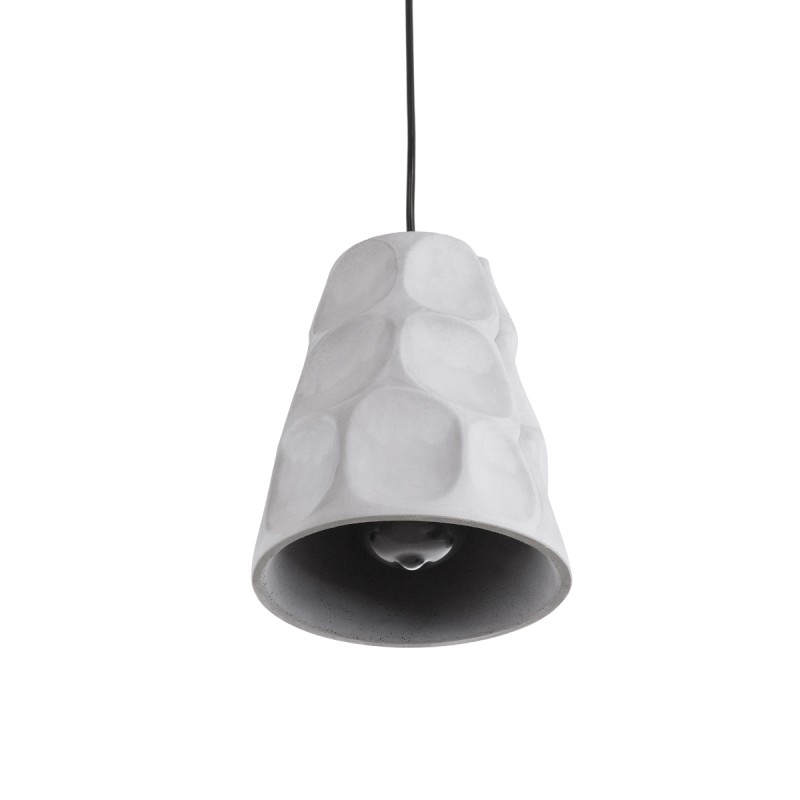 GLOBOSTAR® TRIBECA 01327 Μοντέρνο Κρεμαστό Φωτιστικό Οροφής με Ντουί 1 x E27 AC 220-240V IP20 - Γκρι - Μ18 x Π18 x Υ23cm