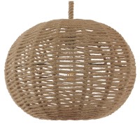 GLOBOSTAR® MANDALA 01331 Vintage Κρεμαστό Φωτιστικό Οροφής με Ντουί 1 x E27 AC 220-240V IP20 - Μπεζ - Μ40 x Π40 x Υ33cm