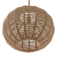 GLOBOSTAR® MANDALA 01331 Vintage Κρεμαστό Φωτιστικό Οροφής με Ντουί 1 x E27 AC 220-240V IP20 - Μπεζ - Μ40 x Π40 x Υ33cm