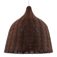 GLOBOSTAR® BAHAMAS 01368 Boho Κρεμαστό Φωτιστικό Οροφής με Ντουί 1 x E27 AC 220-240V IP20 - Καφέ - Μ45 x Π45 x Υ45cm