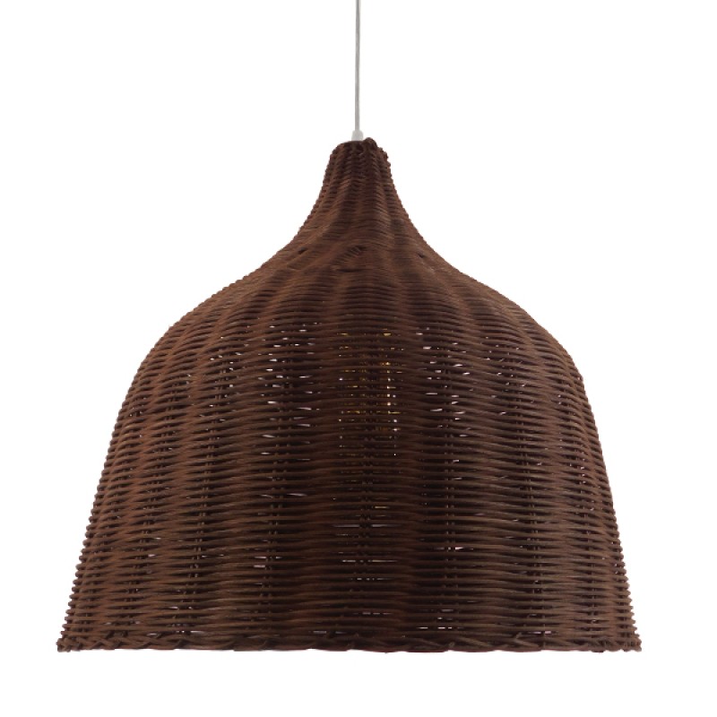 GLOBOSTAR® BAHAMAS 01368 Boho Κρεμαστό Φωτιστικό Οροφής με Ντουί 1 x E27 AC 220-240V IP20 - Καφέ - Μ45 x Π45 x Υ45cm