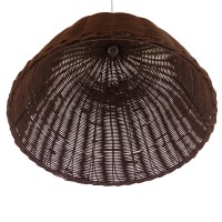 GLOBOSTAR® BAHAMAS 01368 Boho Κρεμαστό Φωτιστικό Οροφής με Ντουί 1 x E27 AC 220-240V IP20 - Καφέ - Μ45 x Π45 x Υ45cm