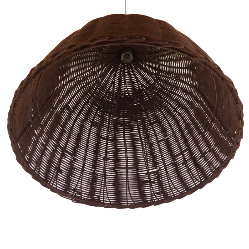 GLOBOSTAR® BAHAMAS 01368 Boho Κρεμαστό Φωτιστικό Οροφής με Ντουί 1 x E27 AC 220-240V IP20 - Καφέ - Μ45 x Π45 x Υ45cm