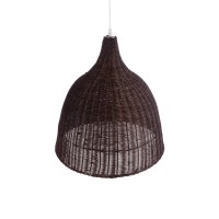 GLOBOSTAR® BAHAMAS 01368 Boho Κρεμαστό Φωτιστικό Οροφής με Ντουί 1 x E27 AC 220-240V IP20 - Καφέ - Μ45 x Π45 x Υ45cm