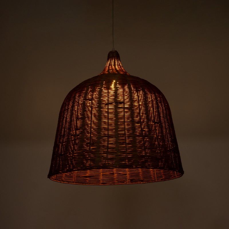 GLOBOSTAR® BAHAMAS 01369 Boho Κρεμαστό Φωτιστικό Οροφής με Ντουί 1 x E27 AC 220-240V IP20 - Καφέ - Μ60 x Π60 x Υ60cm