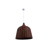 GLOBOSTAR® BAHAMAS 01369 Boho Κρεμαστό Φωτιστικό Οροφής με Ντουί 1 x E27 AC 220-240V IP20 - Καφέ - Μ60 x Π60 x Υ60cm
