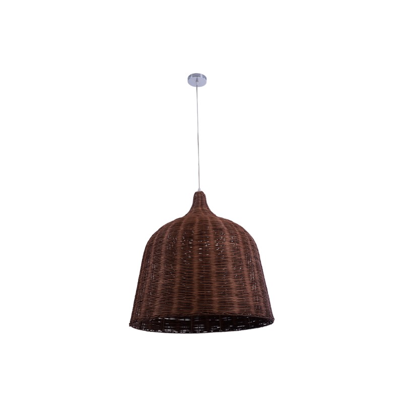 GLOBOSTAR® BAHAMAS 01369 Boho Κρεμαστό Φωτιστικό Οροφής με Ντουί 1 x E27 AC 220-240V IP20 - Καφέ - Μ60 x Π60 x Υ60cm