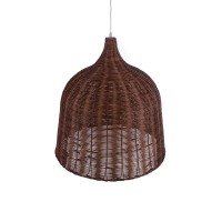 GLOBOSTAR® BAHAMAS 01369 Boho Κρεμαστό Φωτιστικό Οροφής με Ντουί 1 x E27 AC 220-240V IP20 - Καφέ - Μ60 x Π60 x Υ60cm