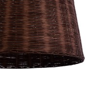 GLOBOSTAR® BAHAMAS 01369 Boho Κρεμαστό Φωτιστικό Οροφής με Ντουί 1 x E27 AC 220-240V IP20 - Καφέ - Μ60 x Π60 x Υ60cm