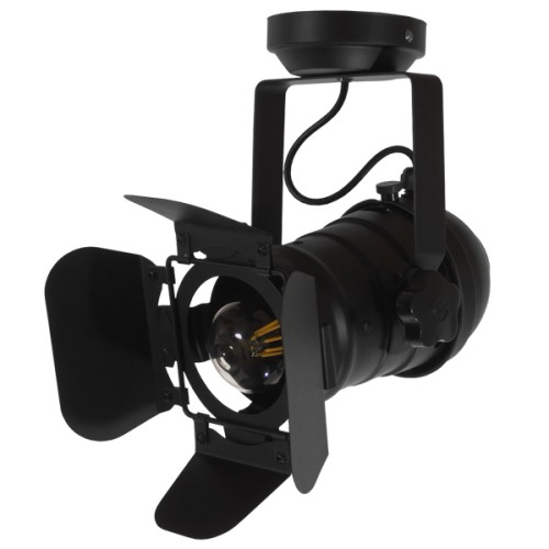 GLOBOSTAR® DETROIT 01372 Vintage Φωτιστικό Οροφής με Ντουί 1 x E27 AC 220-240V IP20 - Μαύρο - Μ26 x Π26 x Υ37cm