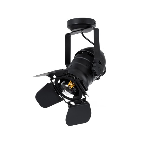 GLOBOSTAR® DETROIT 01372 Vintage Φωτιστικό Οροφής με Ντουί 1 x E27 AC 220-240V IP20 - Μαύρο - Μ26 x Π26 x Υ37cm