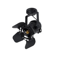 GLOBOSTAR® DETROIT 01372 Vintage Φωτιστικό Οροφής με Ντουί 1 x E27 AC 220-240V IP20 - Μαύρο - Μ26 x Π26 x Υ37cm