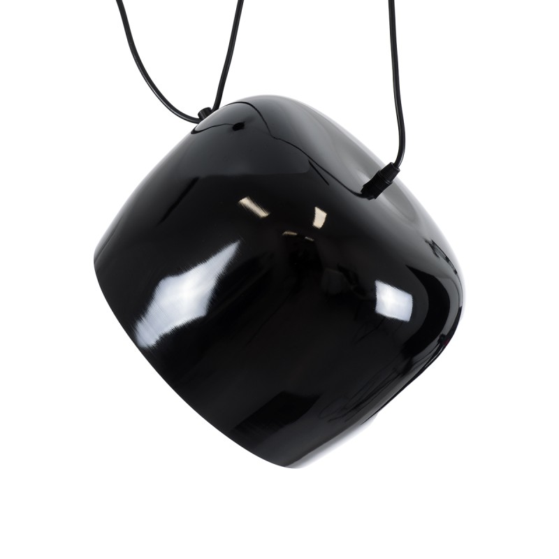 GLOBOSTAR® JASPER 01373 Μοντέρνο Κρεμαστό Φωτιστικό Οροφής με Ντουί 1 x E27 AC 220-240V IP20 - Μαύρο & Λευκό - Μ26.5 x Π26.5 x Υ20.5cm