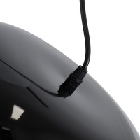 GLOBOSTAR® JASPER 01373 Μοντέρνο Κρεμαστό Φωτιστικό Οροφής με Ντουί 1 x E27 AC 220-240V IP20 - Μαύρο & Λευκό - Μ26.5 x Π26.5 x Υ20.5cm