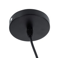 GLOBOSTAR® JASPER 01373 Μοντέρνο Κρεμαστό Φωτιστικό Οροφής με Ντουί 1 x E27 AC 220-240V IP20 - Μαύρο & Λευκό - Μ26.5 x Π26.5 x Υ20.5cm