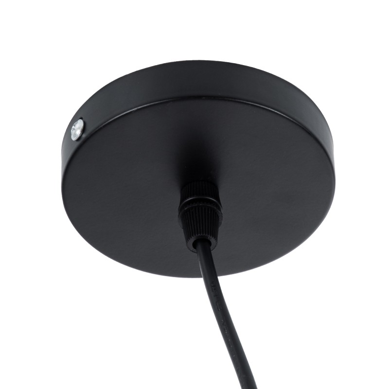 GLOBOSTAR® JASPER 01373 Μοντέρνο Κρεμαστό Φωτιστικό Οροφής με Ντουί 1 x E27 AC 220-240V IP20 - Μαύρο & Λευκό - Μ26.5 x Π26.5 x Υ20.5cm