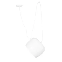 GLOBOSTAR® JASPER 01374 Μοντέρνο Κρεμαστό Φωτιστικό Οροφής με Ντουί 1 x E27 AC 220-240V IP20 - Λευκό - Μ25 x Π25 x Υ22cm