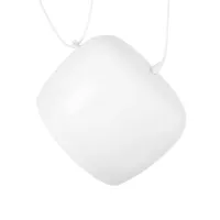 GLOBOSTAR® JASPER 01374 Μοντέρνο Κρεμαστό Φωτιστικό Οροφής με Ντουί 1 x E27 AC 220-240V IP20 - Λευκό - Μ25 x Π25 x Υ22cm