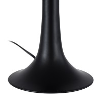 GLOBOSTAR® AMBROSIA 01394 Μοντέρνο Επιτραπέζιο Φωτιστικό Πορτατίφ με Ντουί 1 x E27 AC 220-240V IP20 - Μαύρο - Μ25 x Π25 x Υ46cm