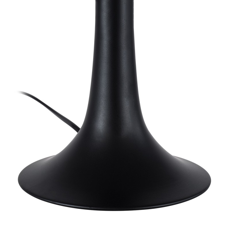 GLOBOSTAR® AMBROSIA 01394 Μοντέρνο Επιτραπέζιο Φωτιστικό Πορτατίφ με Ντουί 1 x E27 AC 220-240V IP20 - Μαύρο - Μ25 x Π25 x Υ46cm