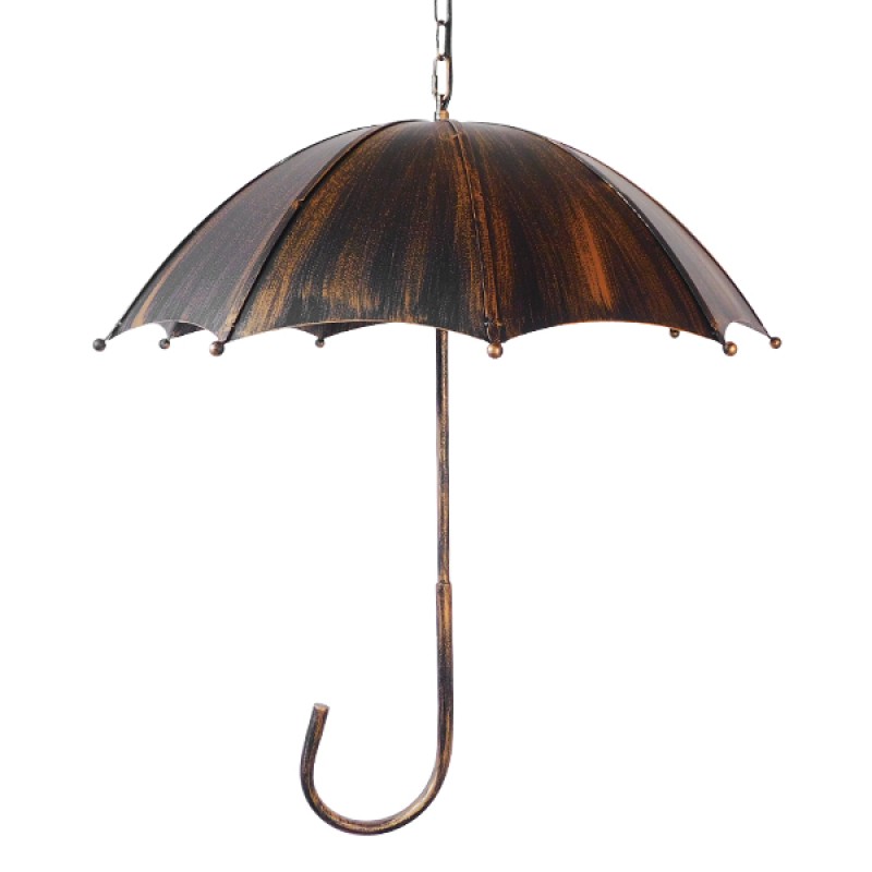 GLOBOSTAR® UMBRELLA 01406 Vintage Κρεμαστό Φωτιστικό Οροφής με Ντουί 5 x E27 AC 220-240V IP20 - Χάλκινο - Μ60 x Π60 x Y65cm