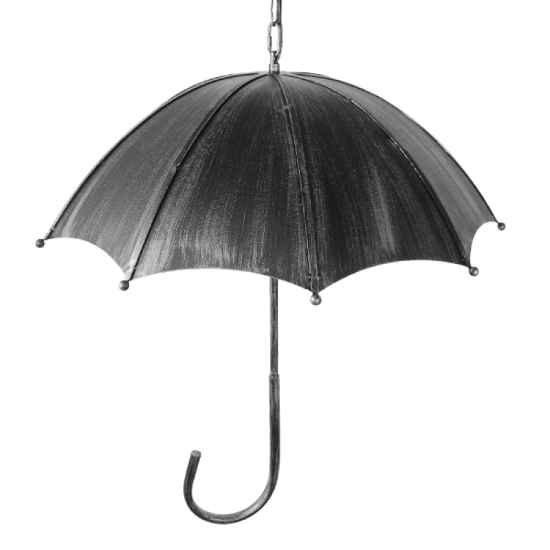 GLOBOSTAR® UMBRELLA 01407 Vintage Κρεμαστό Φωτιστικό Οροφής με Ντουί 5 x E27 AC 220-240V IP20 - Ασημί - Μ60 x Π60 x Y65cm
