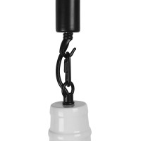GLOBOSTAR® PUPPET 01412 Vintage Κρεμαστό Φωτιστικό Οροφής με Ντουί 1 x E27 AC 220-240V IP20 - Λευκό & Μπεζ - Μ36 x Π36 x Y31cm