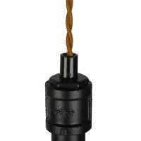 GLOBOSTAR® SPIGOT 01415 Vintage Κρεμαστό Φωτιστικό Οροφής με Ντουί 1 x E27 AC 220-240V IP20 - Μαύρο & Κόκκινο - Μ5 x Π5 x Y20cm