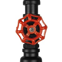 GLOBOSTAR® SPIGOT 01415 Vintage Κρεμαστό Φωτιστικό Οροφής με Ντουί 1 x E27 AC 220-240V IP20 - Μαύρο & Κόκκινο - Μ5 x Π5 x Y20cm