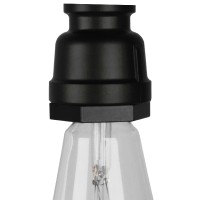 GLOBOSTAR® SPIGOT 01415 Vintage Κρεμαστό Φωτιστικό Οροφής με Ντουί 1 x E27 AC 220-240V IP20 - Μαύρο & Κόκκινο - Μ5 x Π5 x Y20cm