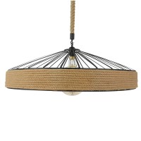 GLOBOSTAR® SAHARA 01416 Boho Κρεμαστό Φωτιστικό Οροφής με Ντουί 1 x E27 AC 220-240V IP20 - Μπεζ & Μαύρο - Μ80 x Π80 x Y25cm