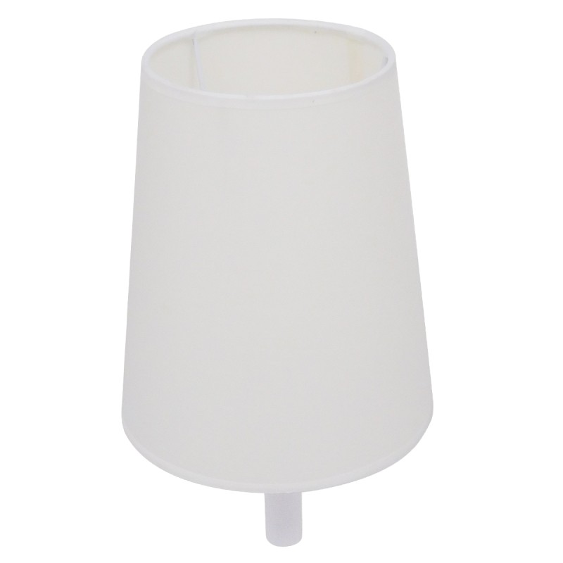 GLOBOSTAR® LYDFORD 01433 Μοντέρνο Φωτιστικό Τοίχου - Απλίκα με Ντουί 1 x E27 AC 220-240V IP20 - Λευκό & Μπέζ - Μ20 x Π28 x Υ36cm