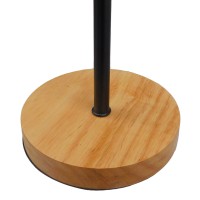 GLOBOSTAR® HONOR TRIANGLE 01436 Μοντέρνο Επιτραπέζιο Φωτιστικό Πορτατίφ με Ντουί 1 x E27 AC 220-240V IP20 - Μαύρο & Μπεζ - M20 x Π20 x Υ40cm