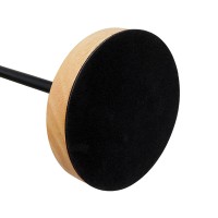 GLOBOSTAR® HONOR TRIANGLE 01436 Μοντέρνο Επιτραπέζιο Φωτιστικό Πορτατίφ με Ντουί 1 x E27 AC 220-240V IP20 - Μαύρο & Μπεζ - M20 x Π20 x Υ40cm