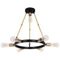 GLOBOSTAR® SAILOR 01445 Μοντέρνο Φωτιστικό Οροφής με Ντουί 7 x E27 AC 220-240V IP20 - Πολύχρωμο - Μ55 x Π55 x Υ55cm