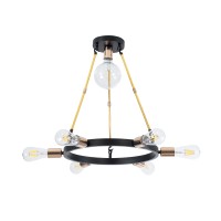 GLOBOSTAR® SAILOR 01445 Μοντέρνο Φωτιστικό Οροφής με Ντουί 7 x E27 AC 220-240V IP20 - Πολύχρωμο - Μ55 x Π55 x Υ55cm